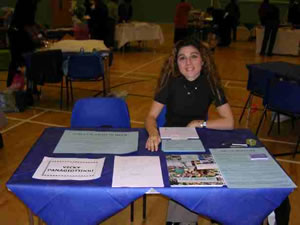 Vicky at a Trade Fair